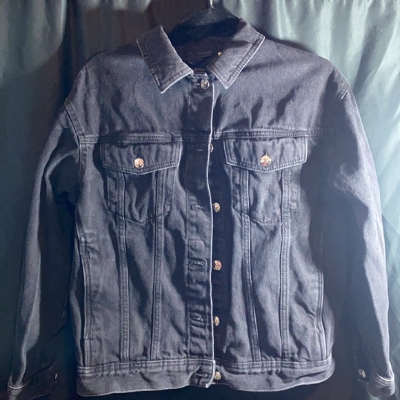 Divided black denim oversize jacket - Picture 2 of 2